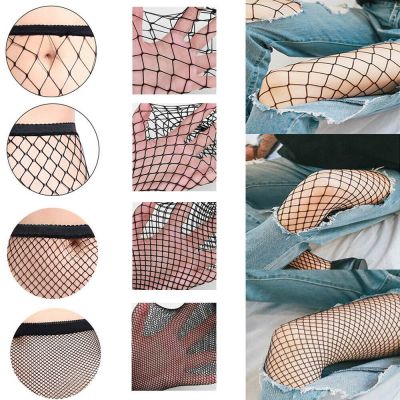 Lady High Waist Pantyhose Mesh Stockings Tights Thigh High Socks Fishnet Hosiery